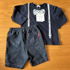 フォーマル　蝶ネクタイ長袖　BeBe 80 ミキハウス80 ハーフパンツ　男の子