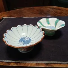 稲葉カヨさん作 福々絵付け豆皿2枚セット - メルカリ