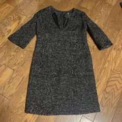 BOSCH 七分袖ワンピース 36 黒系