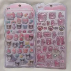 正規品 エスターバニー・マイメロ&クロミ シール