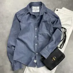 美品 Frank&Eileen BARRY シャンブレーシャツ　XS スキッパー