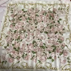 Nina Ricci ☆大判・花柄 シルクコットン ハンカチ