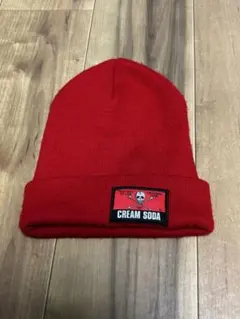 CREAM SODA レッドニット帽
