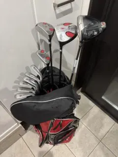 WORLD EAGLE ゴルフクラブセット 赤黒　レフティー左用