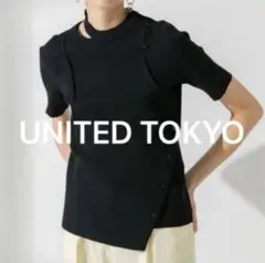 UNITED TOKYO レイヤードリブ 半袖カットソー 半袖ニット リブニットのサムネイル