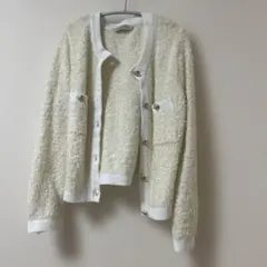 TORRAZZO DONNA 金ボタンブークレニットカーディガンのサムネイル