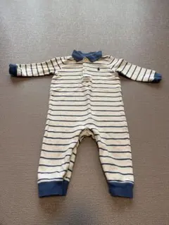 ラルフローレン ロンパース 長袖 襟付き ボーダー ベビー 男の子