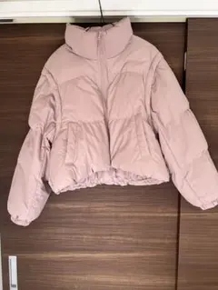 GU ピンク ショートダウンジャケット