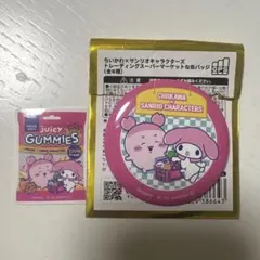 ちいかわ サンリオキャラクター 缶バッジとシール