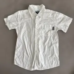 トップス　シャツ　キッズ　半袖　白　ホワイト　130 西松屋　クラシック　夏