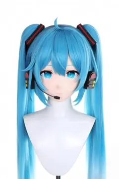 在庫あり】全頭面 初音ミク 着ぐるみ マスク コスプレ コスチューム