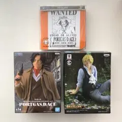 ワンピース　エース　サボ　フィギュア　CDケース　プライズ　造形王