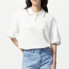 UNIQLO ユニクロ ドライカノコボーダーポロシャツ JWアンダーソン S