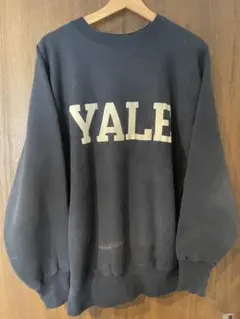 90s チャンピオン　リバースウィーブ Yale ネイビー スウェット