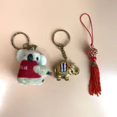 新品未使用 ぞう コアラ ぞうさん 象 キーホルダー タイ オーストラリア海外