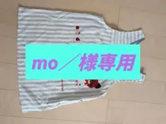 くまのがっこうの刺繍付きストライプエプロン