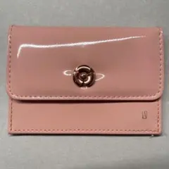 ピンク フラップ式 カードケースalexandrede paris