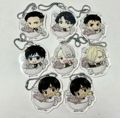 ユーリ!!!on ICE ユーリカフェ アクリルキーホルダー　8個セット