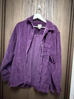 L.L.Bean レディース コーデュロイジャケット Lサイズ パープル