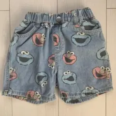 セサミストリート　エルモ　クッキーモンスター柄パンツ 90サイズのサムネイル