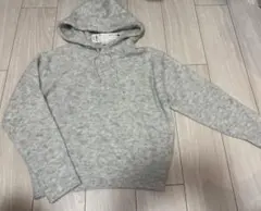 新品 GUジーユー ブークレ フーディ セーター ニット　長袖