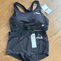 訳アリ　FILA スポブラ ショーツ L 黒 部活　スクールインナー　ヨガ