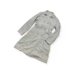 未使用品　無印良品　起毛リネン　麻　トレンチコート　L