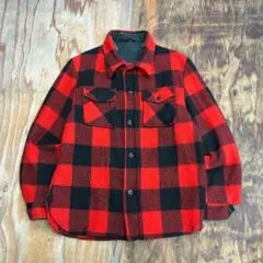 50s CPO ジャケット ヘビーネル バッファロー レッド VINTAGE