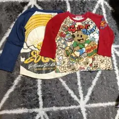 ミキハウスその他、長袖カットソー子供服2点