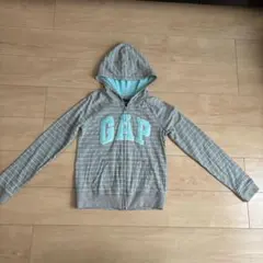 GAP フード付きストライプパーカー 160cm