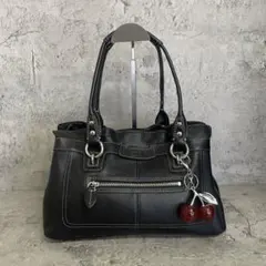 COACH Y2K Ashley Leather Mini Boston Bag - メルカリ