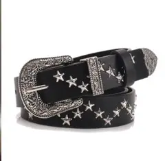 ウエスタンベルト スタッズベルト ブラック 星 y2k 90s ヴィンテージ