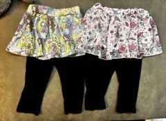 Disney スカッツ スカート付きレギンス 100 2枚セット