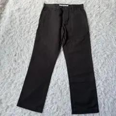 スタジオオリベ　チノパン　ストレートパンツ　リネンコットン　ボタンフライ　日本製