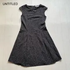 UNTITLED ノースリーブツイードワンピース　2