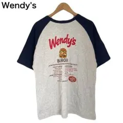 モノマート　Wendy’s　コラボ　ハンバーガー　Tシャツ　半袖　レディース