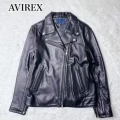 ✨美品✨ AVIREX レザー　ジャケット　羊革　ラムレザー　M ライダース