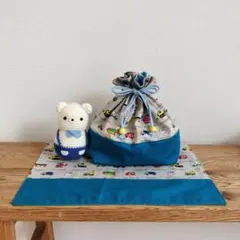 ハンドメイド ランチマット&お弁当袋&コップ袋 【宇宙柄】 - メルカリ