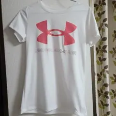 UNDER ARMOUR Tシャツ ホワイト ピンク ロゴのサムネイル