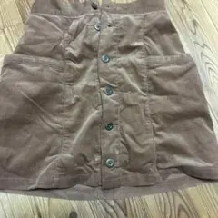 BROWNY コーデュロイ ミニスカート ブラウン F