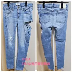 GYDA ジェイダ J/W SIDE BACK RIPPEDスキニーデニムパンツ