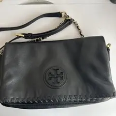 Tory Burch レザーショルダーバッグ 黒