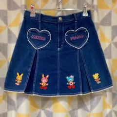 メゾピアノ★120★デニムスカート★used品★ミミポポ★平成レトロ