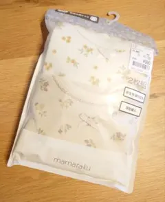 mamaraku 花柄 2枚組 長袖シャツ肌着 90cm
