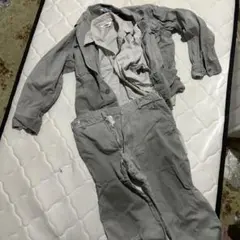 ハロウィン　仮装　ボロボロ　三点セット　グレー ダメージ加工　作業着のサムネイル