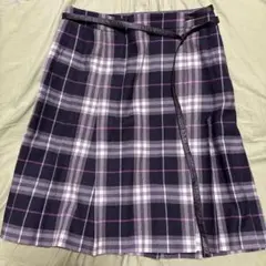BURBERRY LONDONチェック柄 プリーツラップスカートのサムネイル