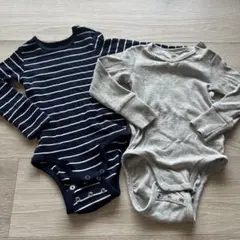 【美品】【H&M】6-9monthsサイズ ロンパース 2枚セット