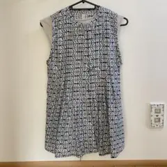アーバンリサーチドアーズ ブロックプリント ノースリーブ ブラウスのサムネイル