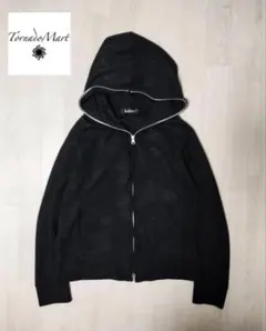 トルネードマート/パイソン調ラメ総柄ZIPパーカー/フーディー/SIZE L