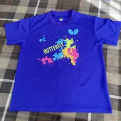 BUTTERFLY 卓球用グラフィックTシャツ 紫